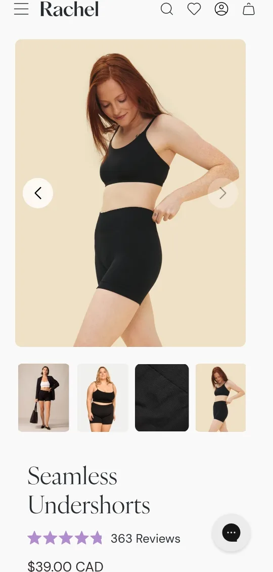 NEW Rachel seamless undershorts thumbnail