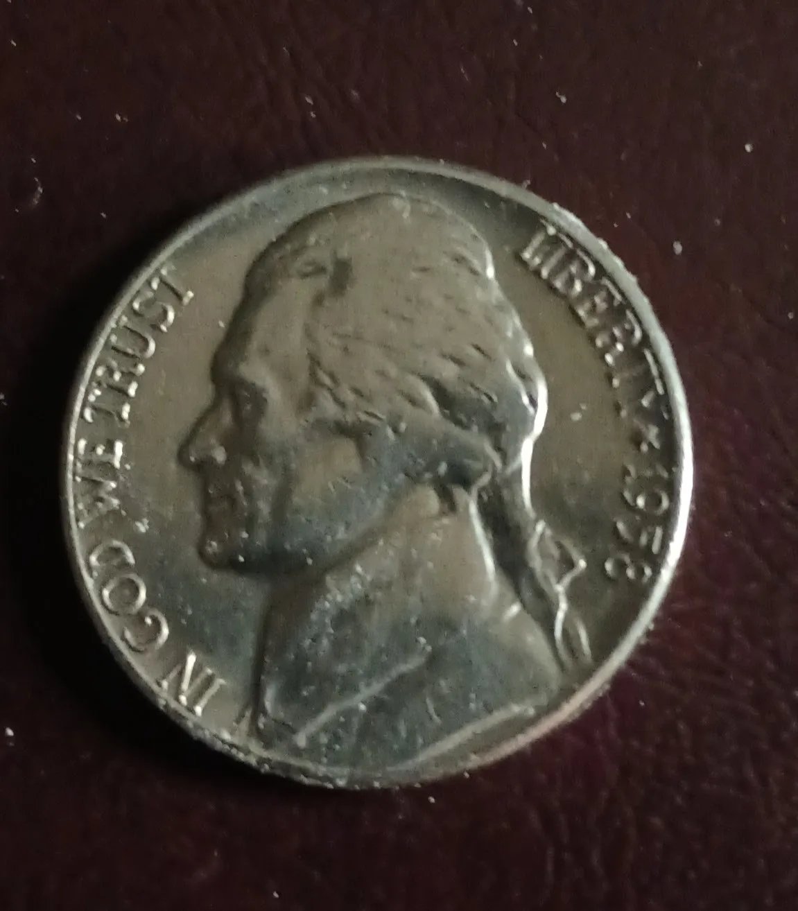 1958  D NICKEL  ERROR  mint mark thumbnail