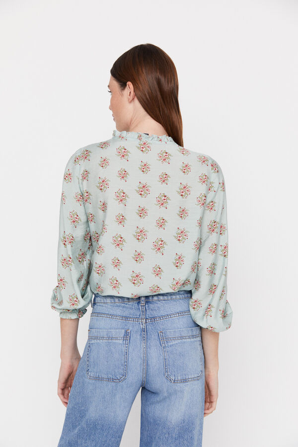 Cortefiel Floral Print Blouse - Size Small - photo 3