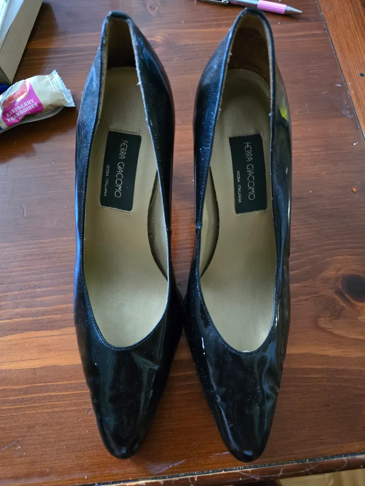 FERRA GIACCOMO Black Heels - Size 8.5 thumbnail
