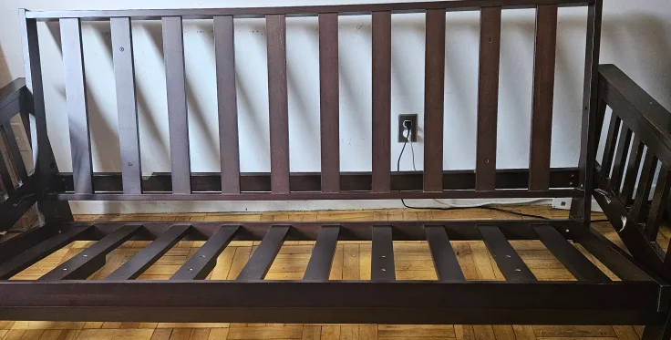 Dark Cherry Wood Futon Frame thumbnail