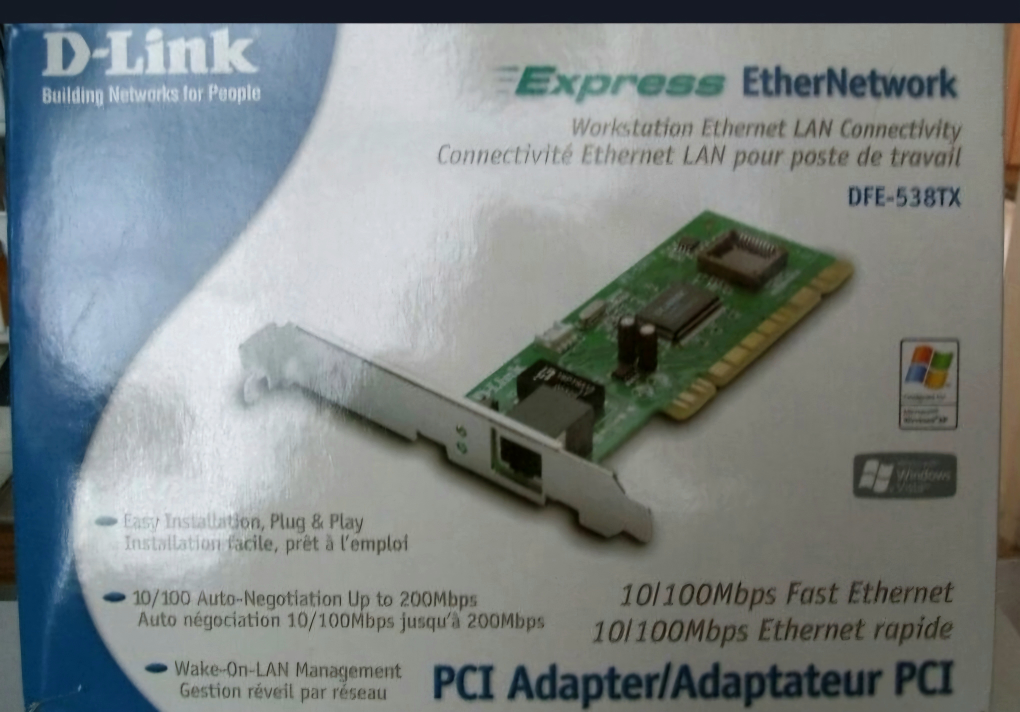 D-Link DFE-538TX PCI Adapter - New in Box! 🏆