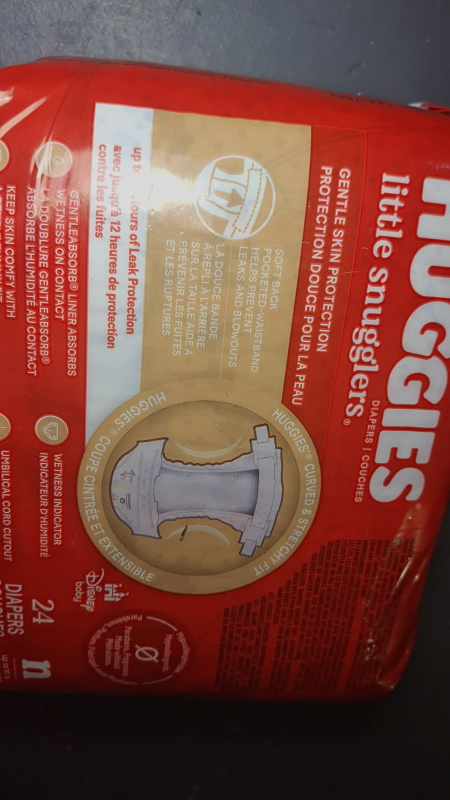 Huggies Little Snugglers Diapers, Size N, 24 Count - photo 3
