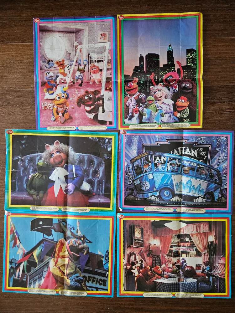 Set of 6 Retro Muppets Colouring Posters - Post Cereal thumbnail
