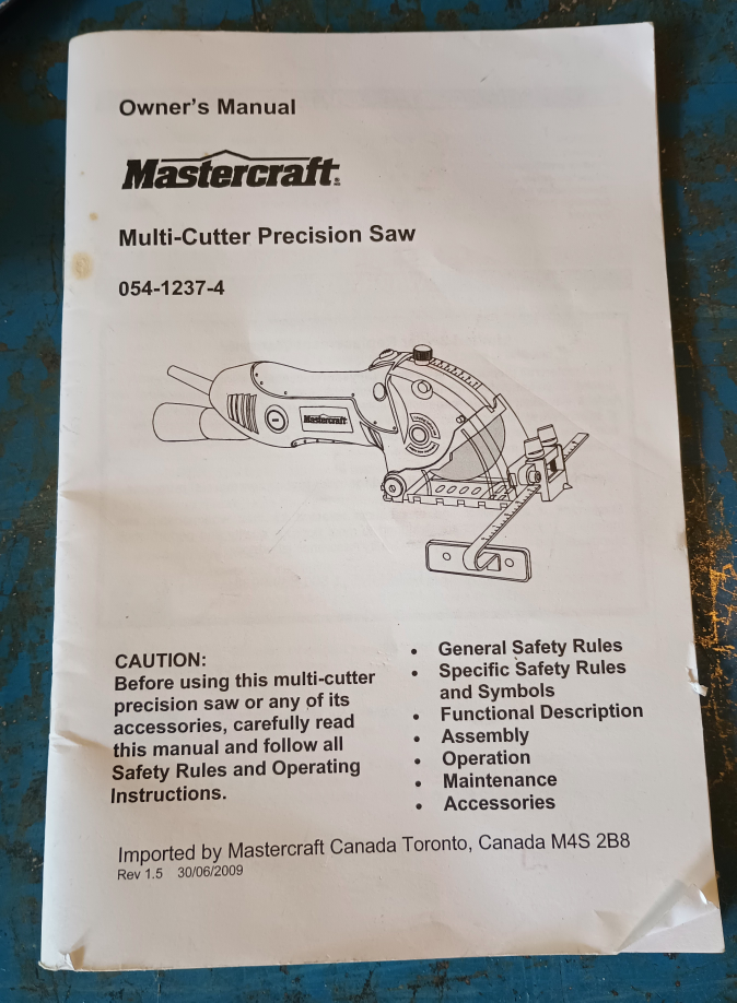 Mastercraft Multi-Cutter Precision Saw - photo 2