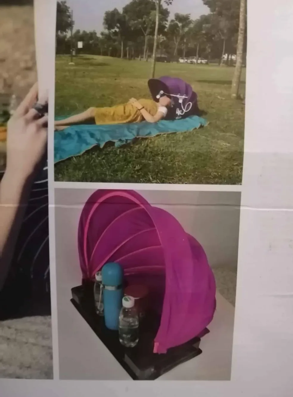 Pop Up Drink Shade Beach Umbrella Cover image indicator(4)