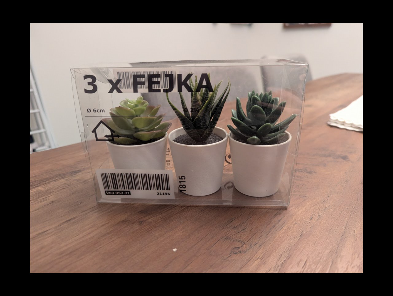 Ikea FEJKA Artificial Potted Succulents (Set of 3) - photo 2