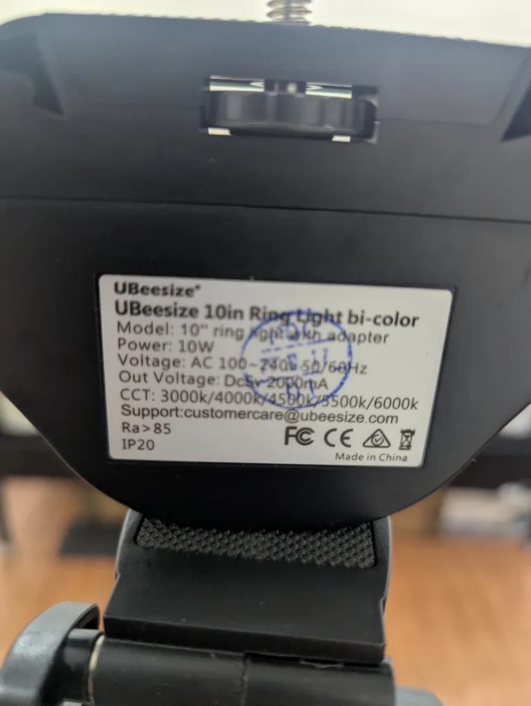 UBeesize 10" Ring Light with Tripod image indicator(2)