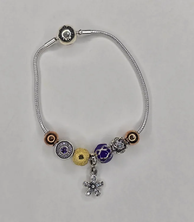 Pandora Charm Bracelet with Assorted Charms thumbnail
