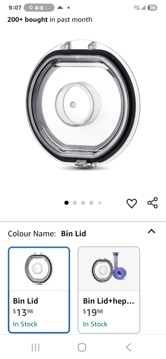DYSON V7 Bin Lid
