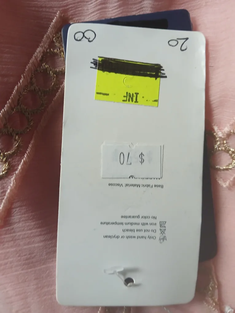 Pink Viscose Shalwar Kameez - Size 8 image indicator(5)