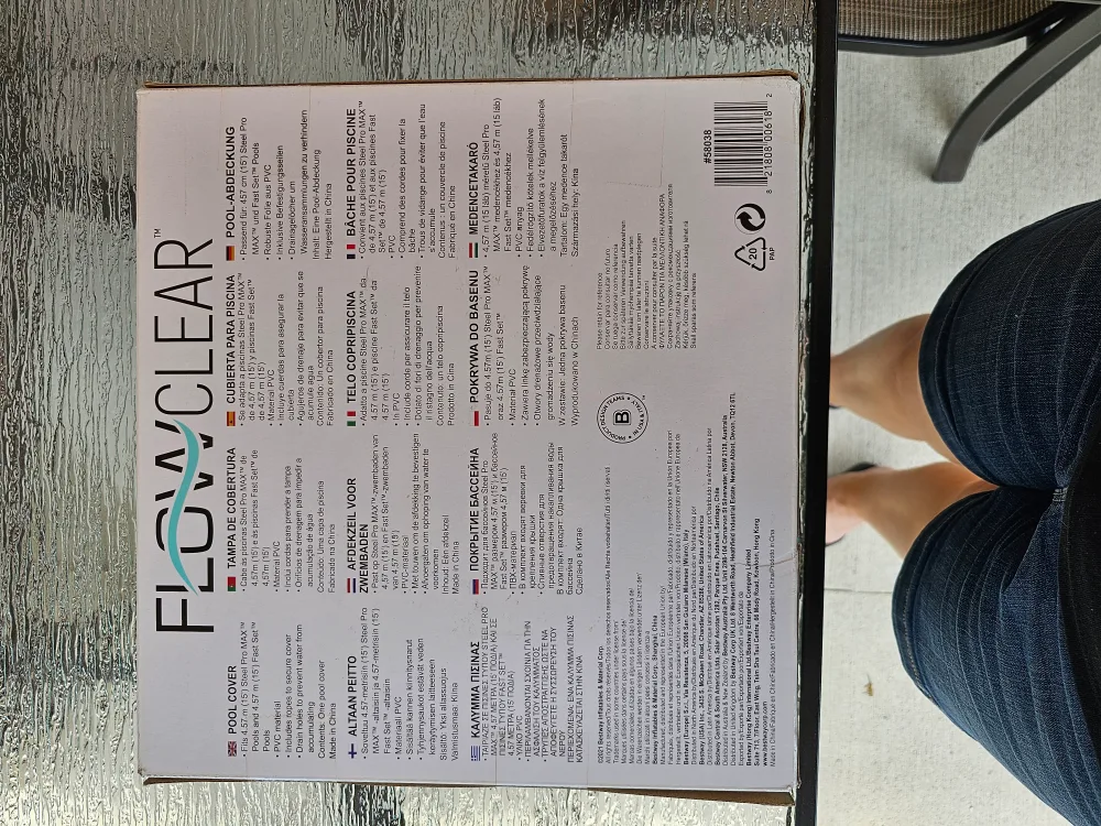 Flowclear Bestway Steel Pro MAX 15ft Pool Cover - NEW image indicator(3)