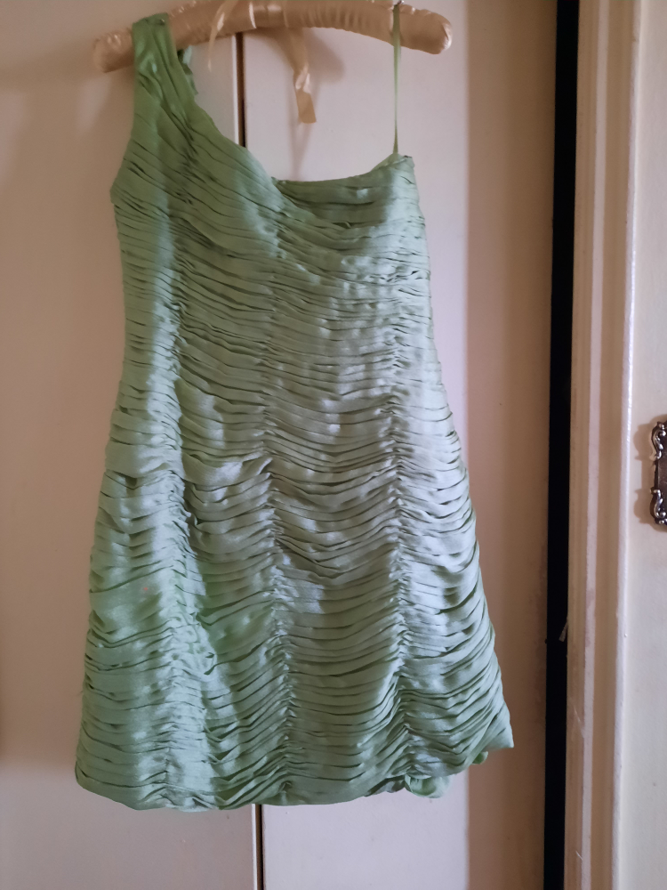 Green One-Shoulder Floral Dress - photo 2