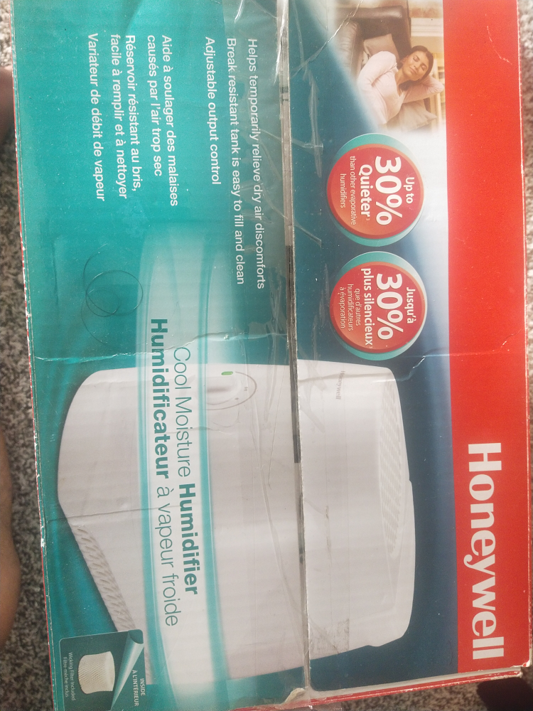 Honeywell Cool Moisture Humidifier - Like New! - photo 4