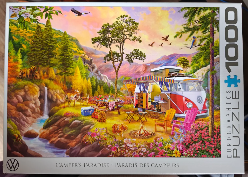 1000-piece Puzzle: "Camper's Paradise" by Eurographics thumbnail
