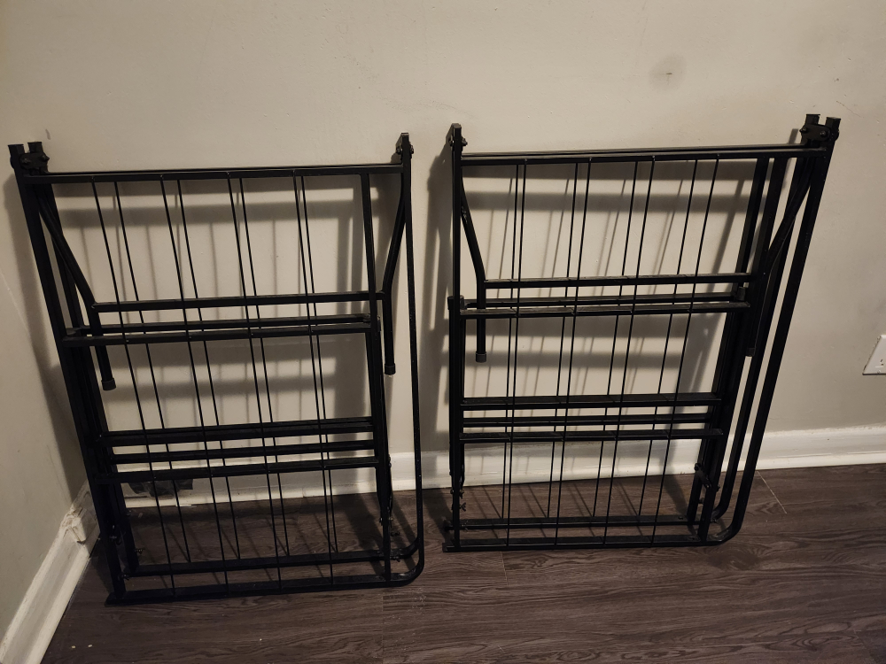 Folding Bed Frame - Black
