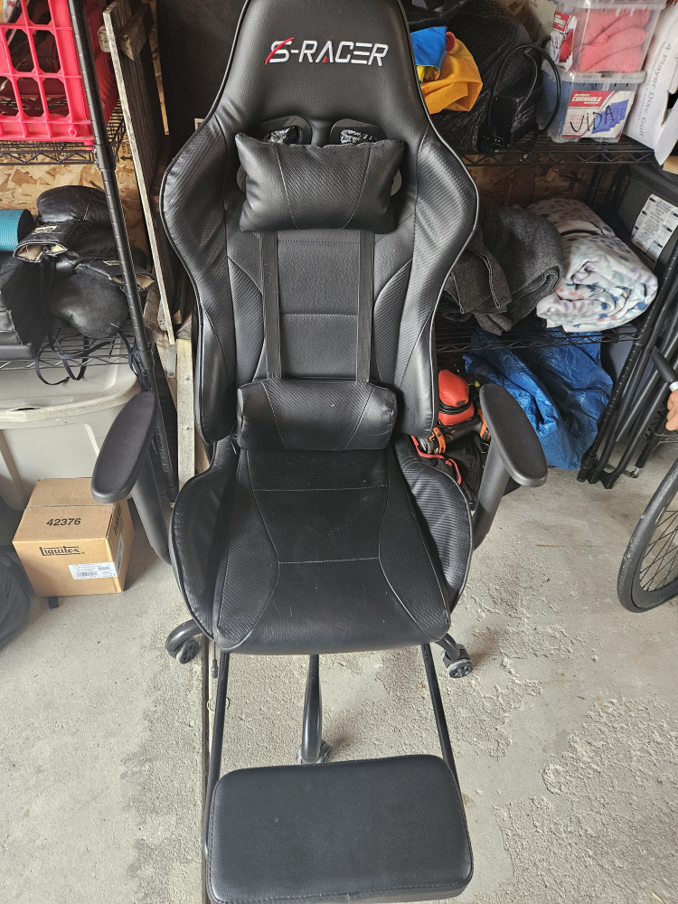 S-Racer Black Gaming Chair - photo 2