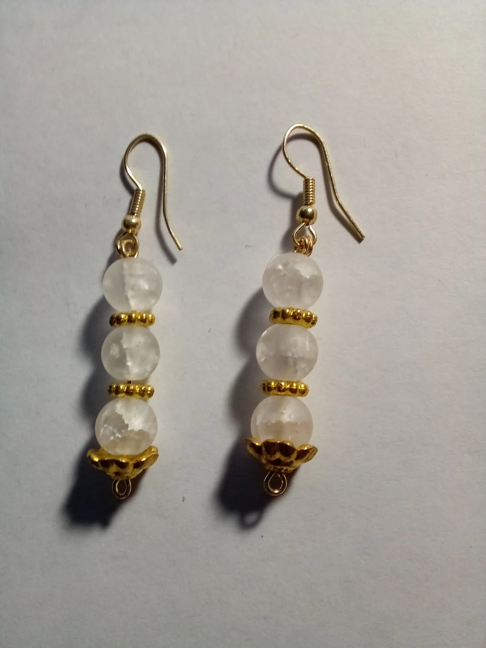 Handmade beaded earrings - photo 2