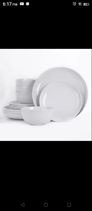 BOBOYM 12-Piece Dinnerware Set, Service for 4 thumbnail