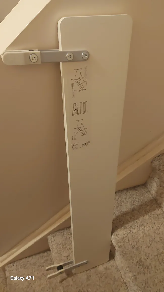 IKEA Vippare White Stair Railing thumbnail