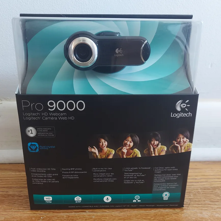 Logitech Pro 9000 HD Webcam - Sealed new in Box thumbnail