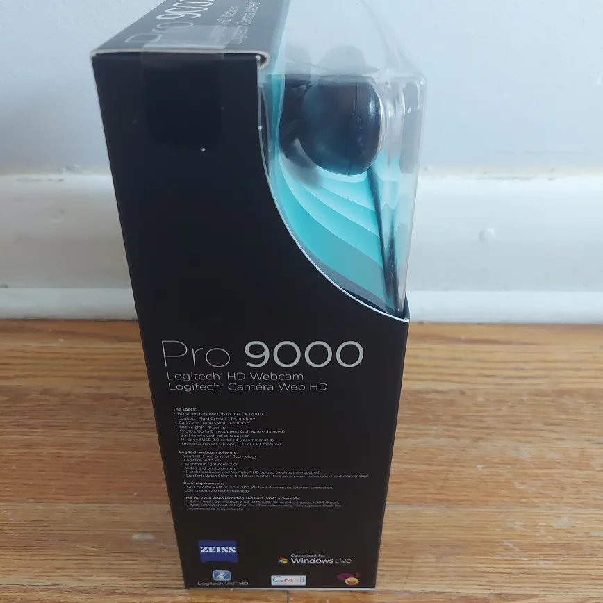 Logitech Pro 9000 HD Webcam - Sealed new in Box image indicator(3)