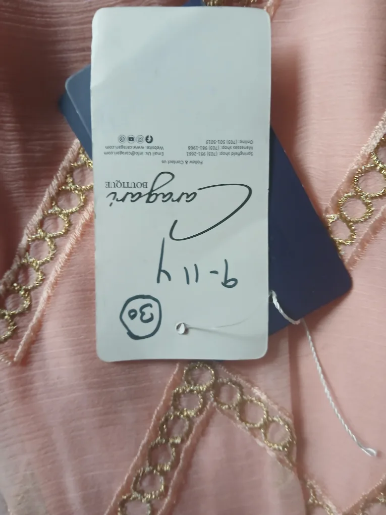 Pink Viscose Shalwar Kameez - Size 8 image indicator(6)