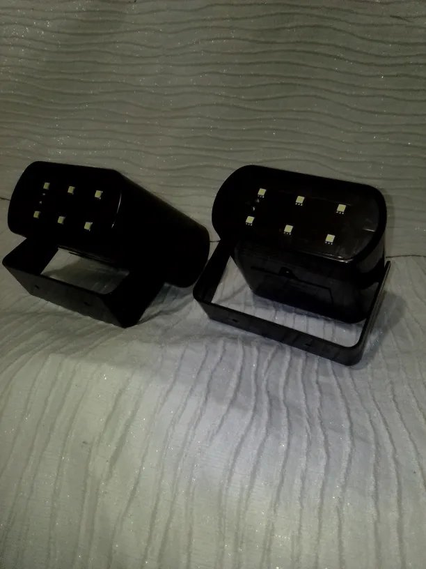 Black LED Nail Lamp Set 3AA batteries thumbnail