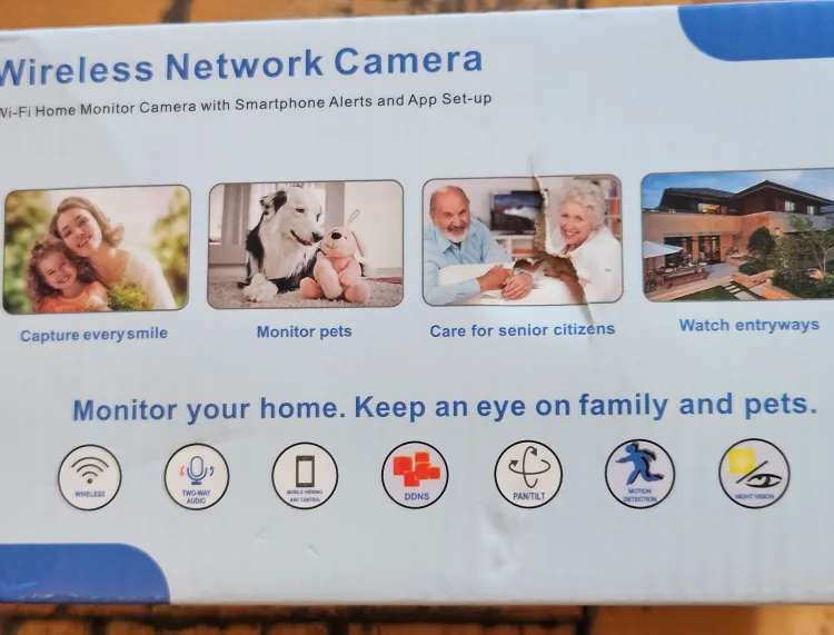 2 Piece Set HD Wireless Network Camera - Home Monitor thumbnail