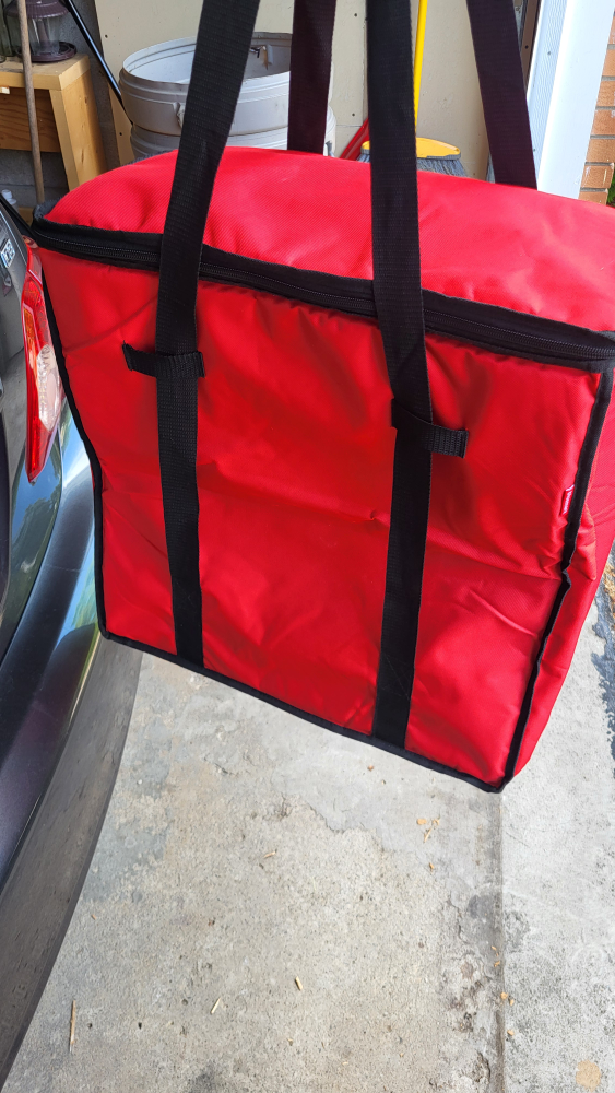 Red Insulated Food Delivery Bag