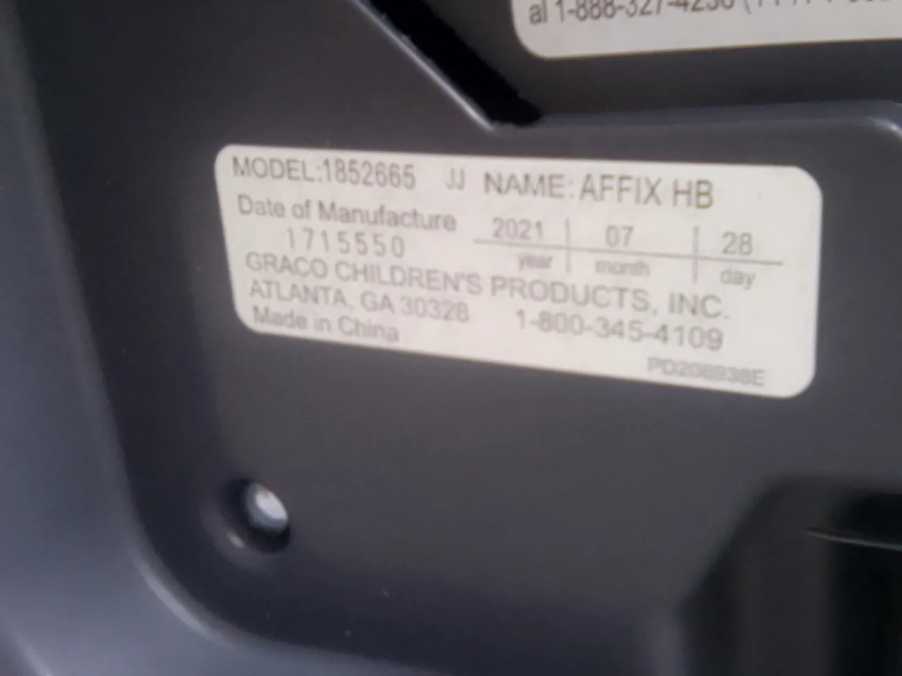 Graco Affix HB Booster Car Seat #freecycle image indicator(2)