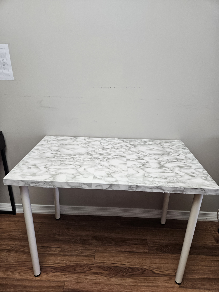 white Ikea Desk for home office or study space - photo 3