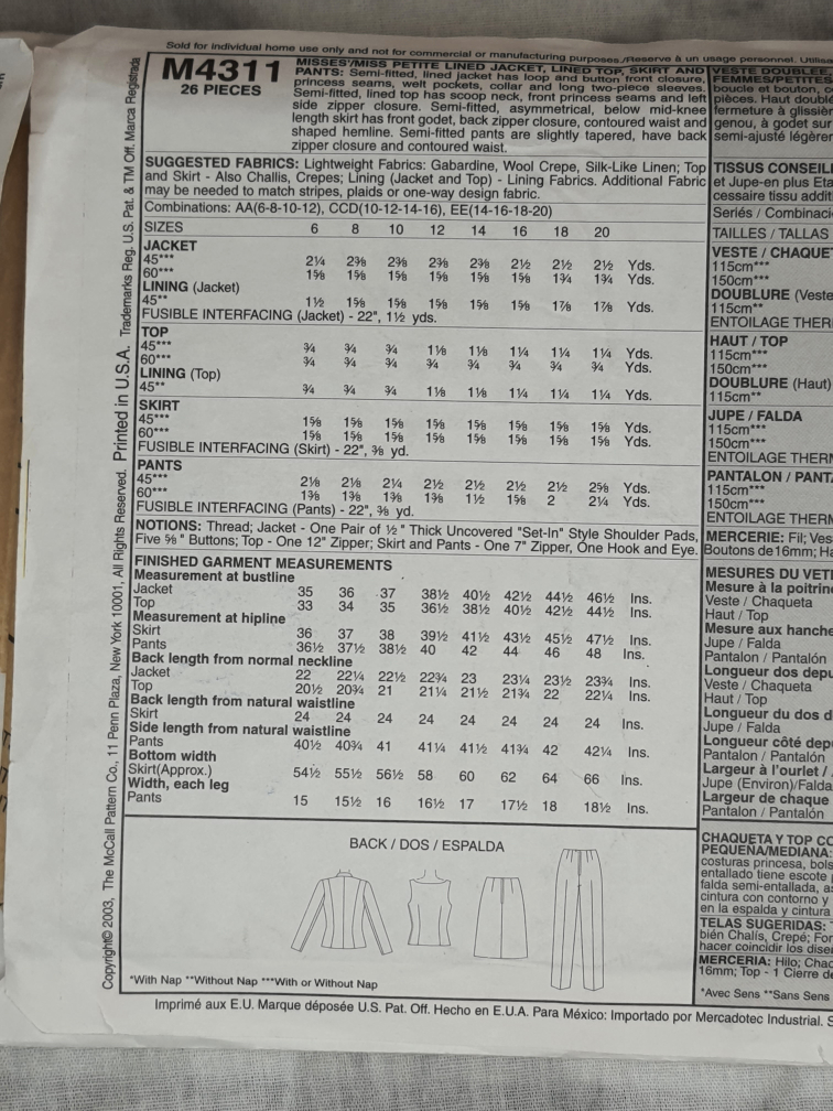 McCall's Sewing Pattern 4311, Size CCD (10-12-14-16) - photo 2