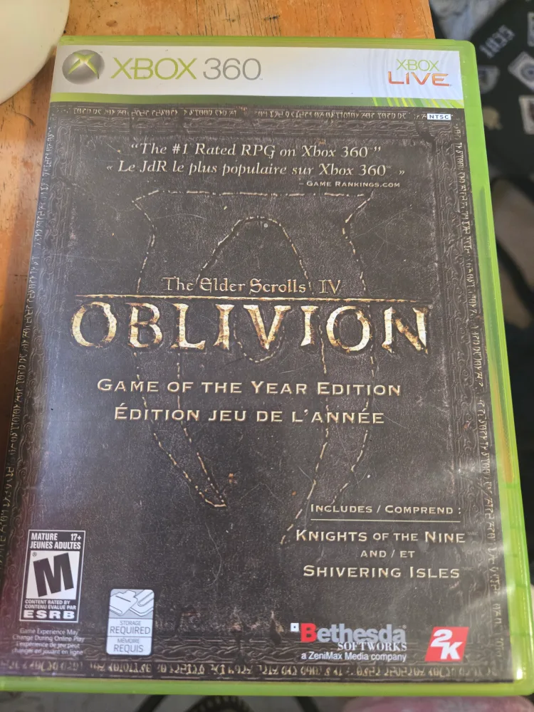 Xbox 360 Controller & Oblivion Game image indicator(2)