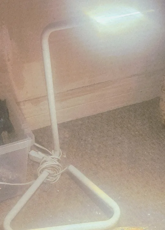 White Adjustable Metal Floor Lamp thumbnail