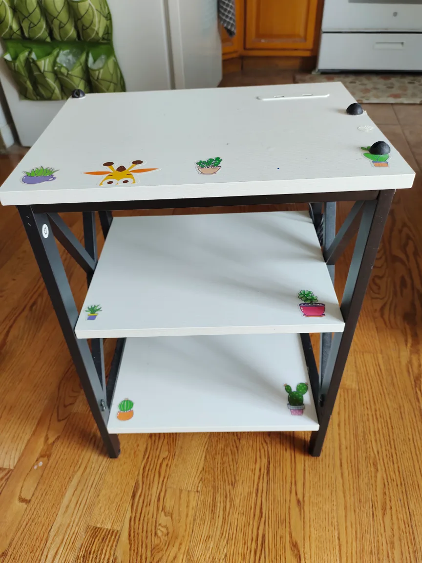 White Side Table Shelf thumbnail