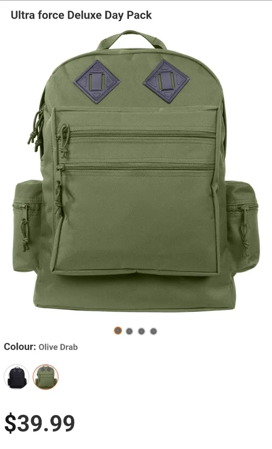 Olive Green Backpack image indicator(10)