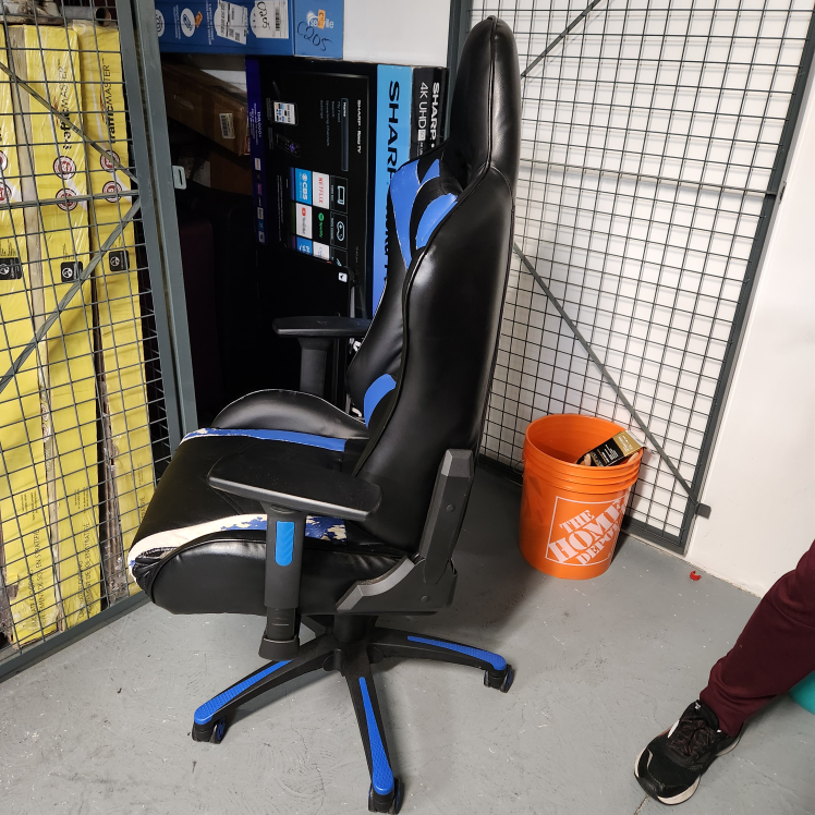Gaming Chair - Black and Blue - photo 2