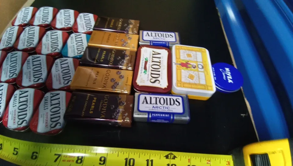 🥕Assorted Altoids & Godiva Chocolate tin boxes. EMPTY thumbnail