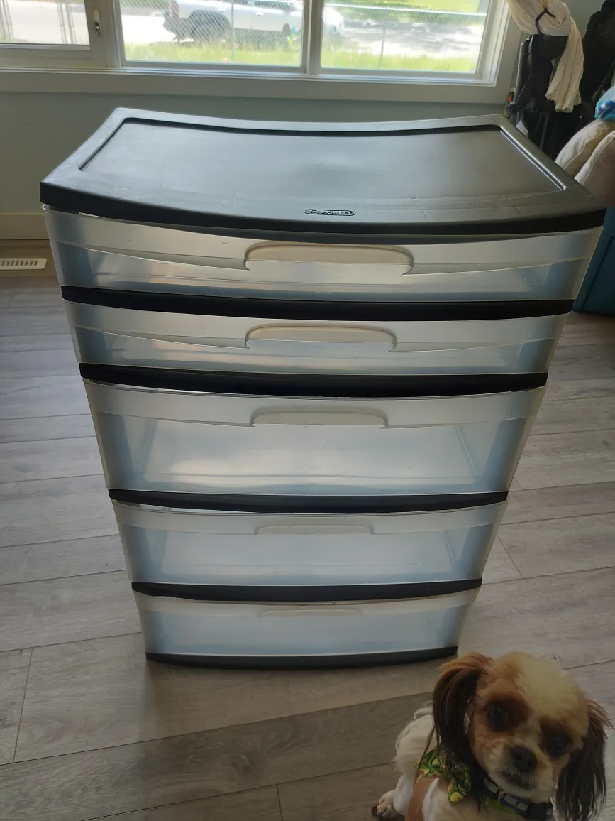 Sterilite 5-Drawer Wide Weave Tower thumbnail