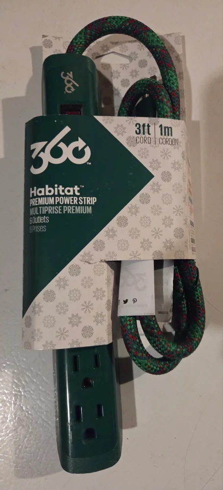 Habitat Holiday Collection Power Strip - NEW thumbnail