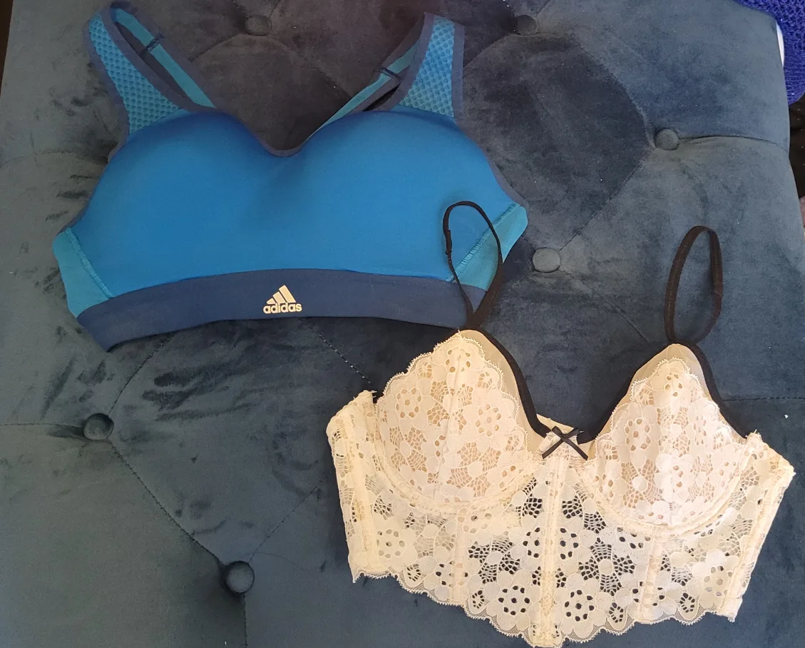 Adidas Sports Bra & Lace Bra Bundle thumbnail