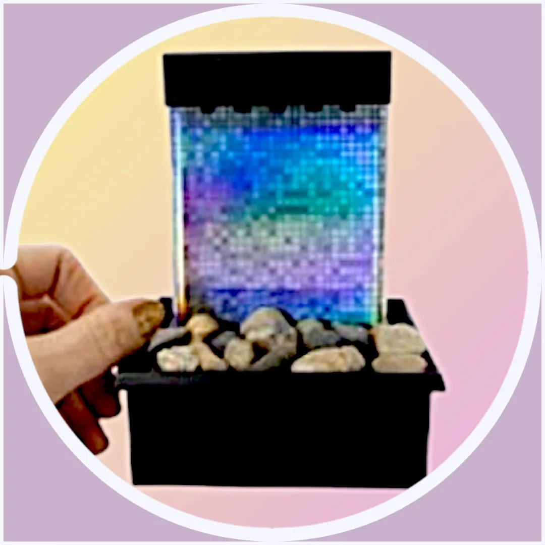 New NIB LED WaterDrip Fountain Rocks Included image indicator(4)