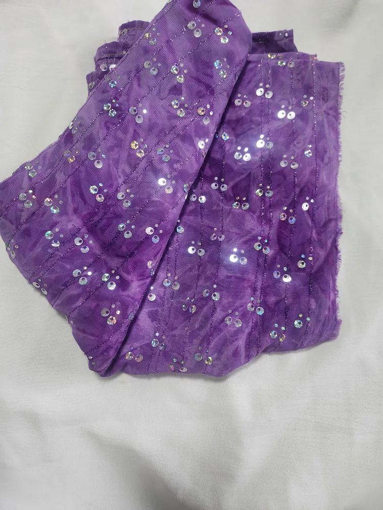 Purple Sequin  kurti top  Fabric  🇨🇦 thumbnail