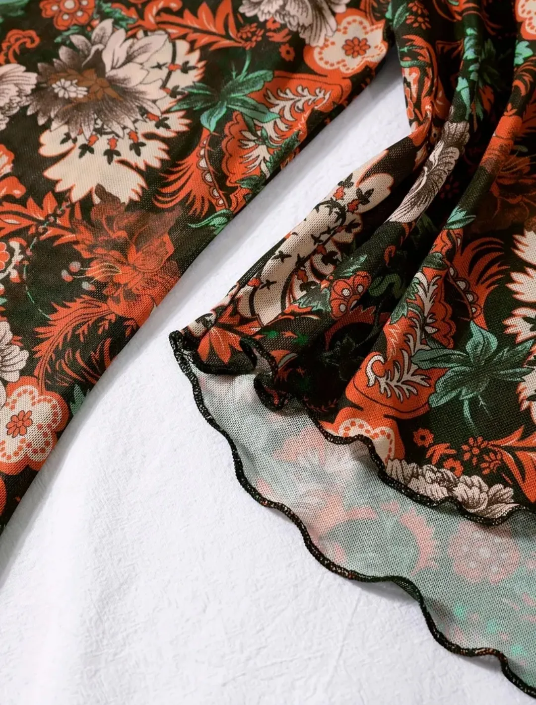 🇨���🇦 Floral Print Long Sleeve Top image indicator(3)