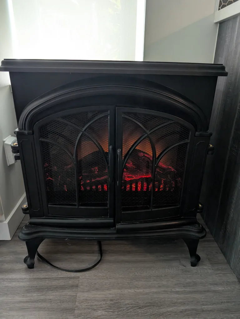 Black Electric Fireplace thumbnail