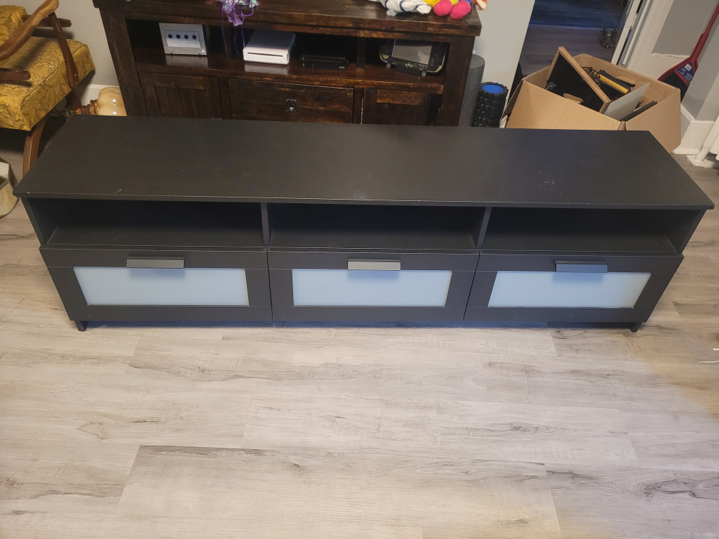 black tv stand