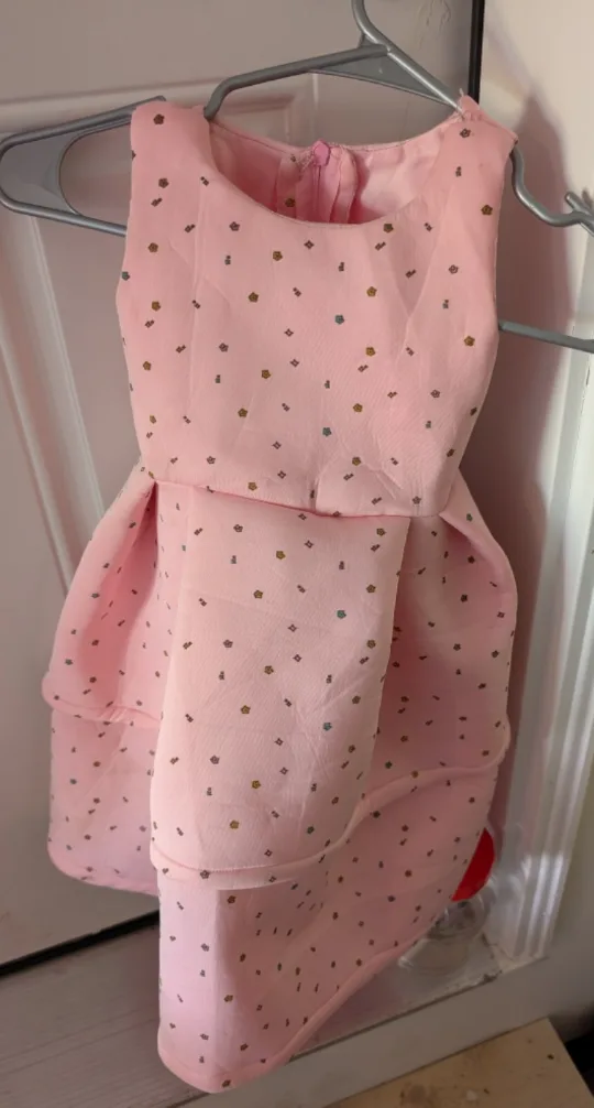 Girls' Dresses - White & Pink image indicator(6)