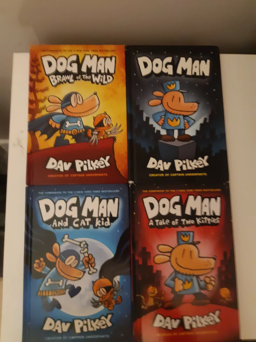 Dog Man Books by Dav Pilkey - Set of 4