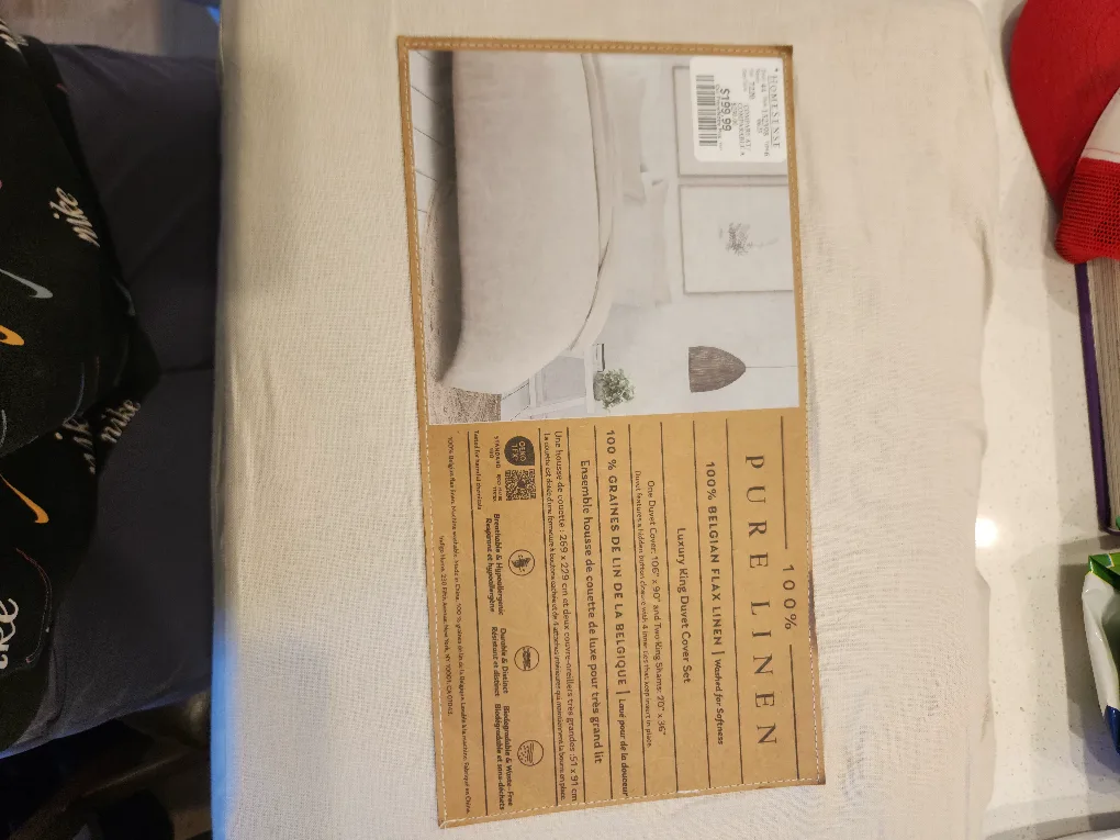 Pure Linen King Duvet Cover Set thumbnail